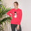 Thumbnail: Snowman with ASL "I Love You" and Cardinal | Snowflakes | Youth Long Sleeve