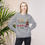 Thumbnail: ASL, Books, Christmas Cheer | Elf Reading Books | Unisex Midweight Sweatshirt