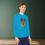 Thumbnail: Rudolph with ASL "I Love You" Antlers  | Christmas Lights | Youth Long Sleeve