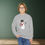 Thumbnail: Snowman with ASL "I Love You" and Cardinal | Snowflakes | Youth Sweatshirt