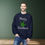 Thumbnail: Merry Christmas ASL "I Love You" in Green with Lights | Unisex Sweatshirt