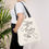 Thumbnail: Custom Name | Happy Reading | American Sign Language & English | Tote Bag