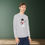 Thumbnail: Snowman with ASL "I Love You" and Cardinal | Snowflakes | Youth Long Sleeve
