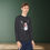 Thumbnail: Snowman with ASL "I Love You" and Cardinal | Snowflakes | Youth Long Sleeve