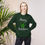 Thumbnail: Merry Christmas ASL "I Love You" in Green with Lights | Unisex Sweatshirt