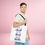 Thumbnail: ASL and English "Read More Books" (Overlap)| DEAFinitely Readers Logo | Tote Bag