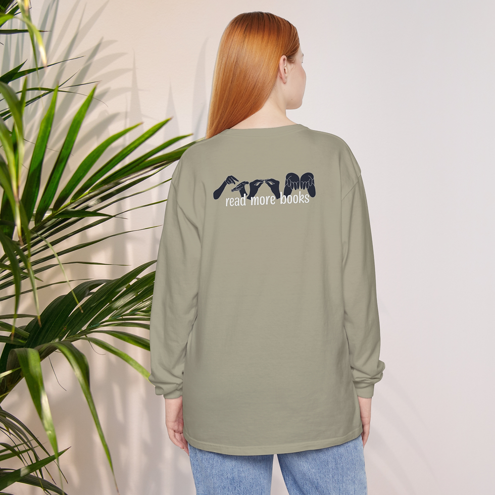 Thumbnail: Sign Language (ASL) | Bookish | Read More Books |  Long Sleeve T-Shirt |