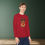 Thumbnail: Rudolph with ASL "I Love You" Antlers  | Christmas Lights | Youth Long Sleeve