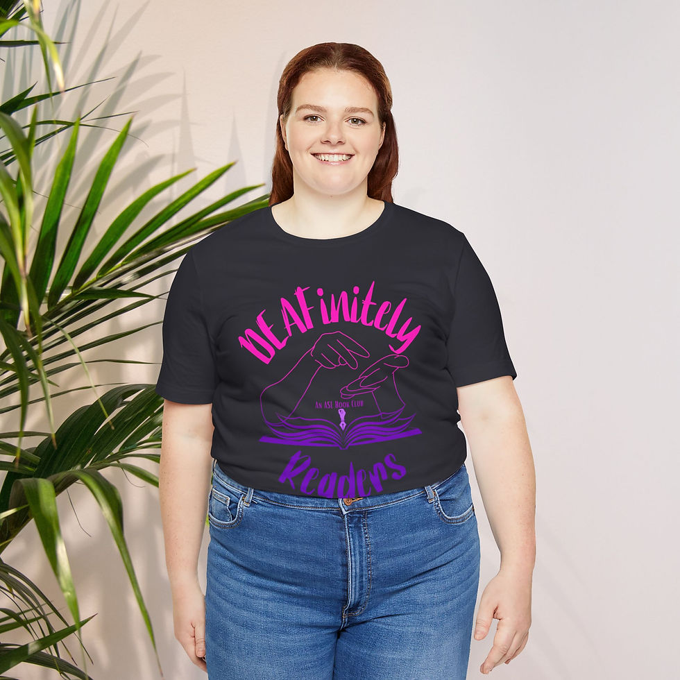 Thumbnail: DEAFinitely Readers | Reading is CHAMP | | Unisex Jersey T-Shirt