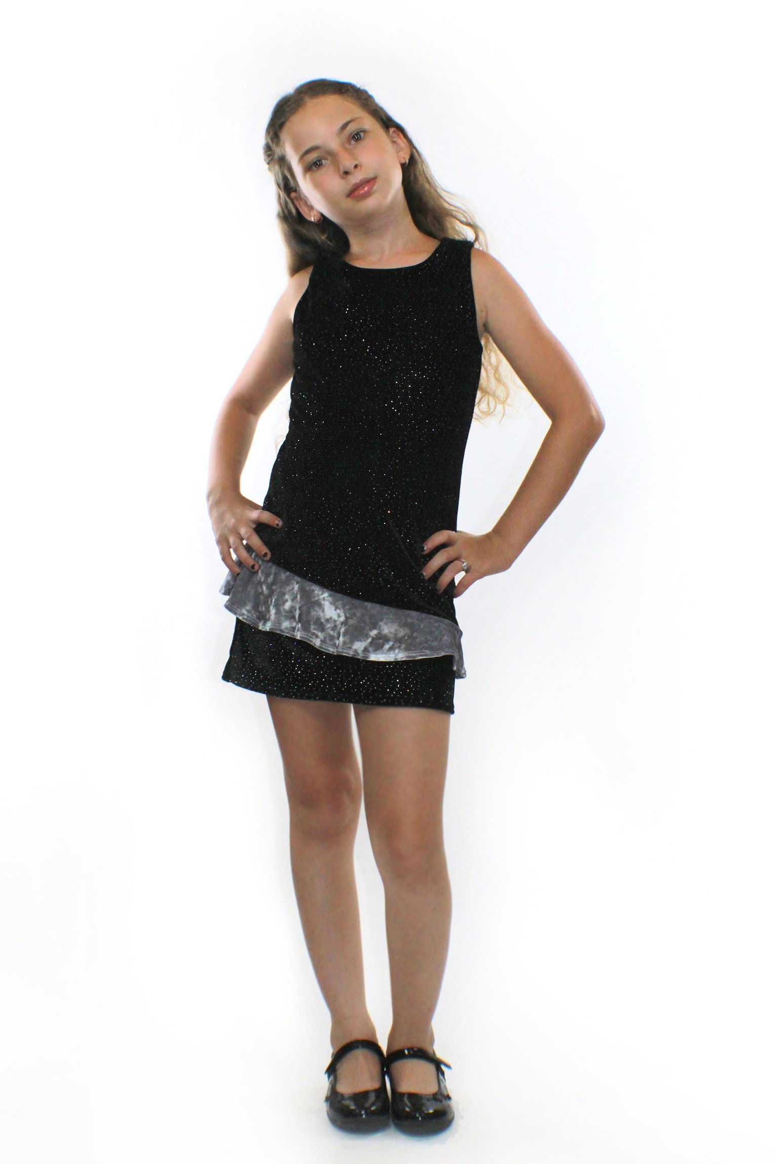 Luna, Glitter Velvet Dress