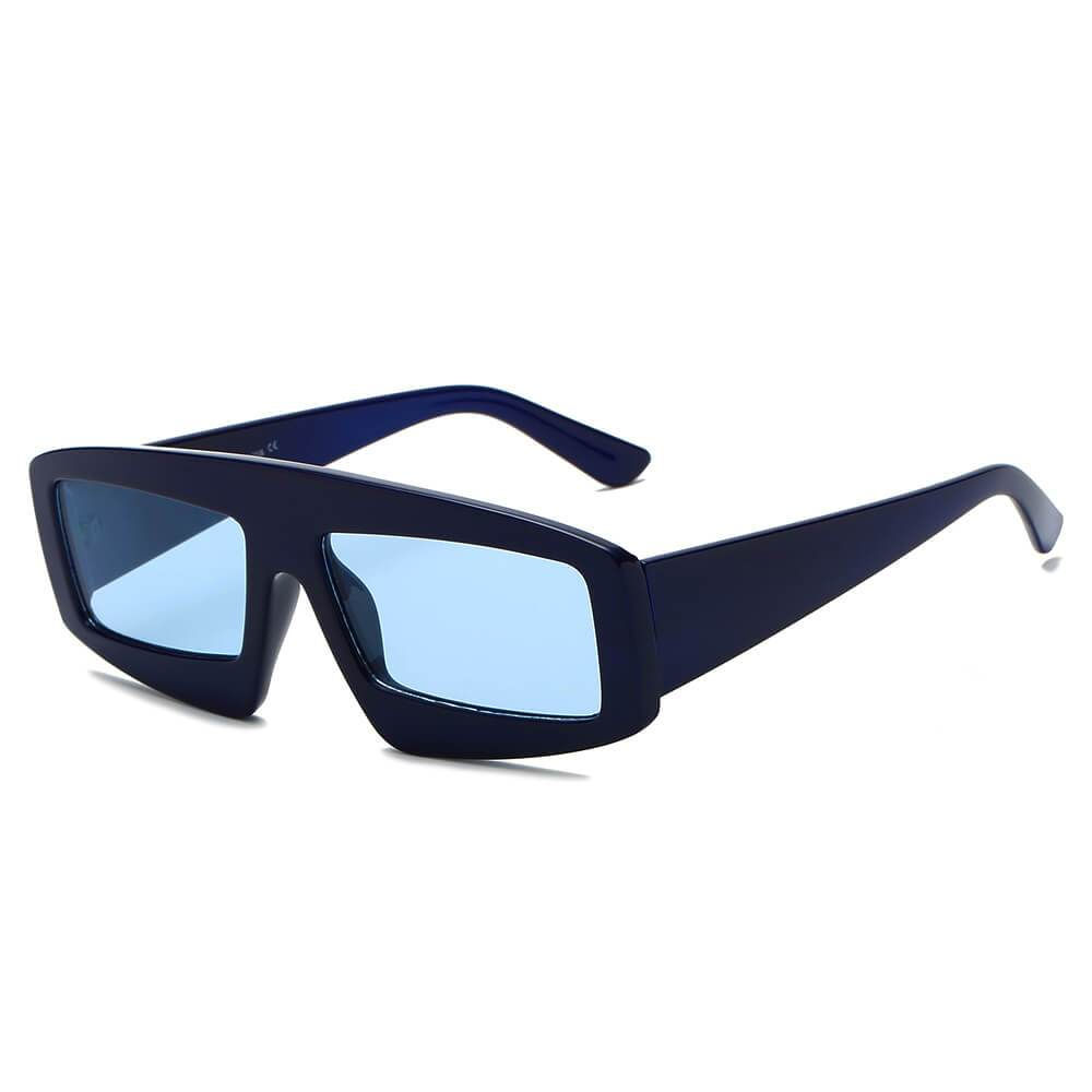 COHOES | S1077 - Women Bold Retro Vintage Rectangular Sunglasses