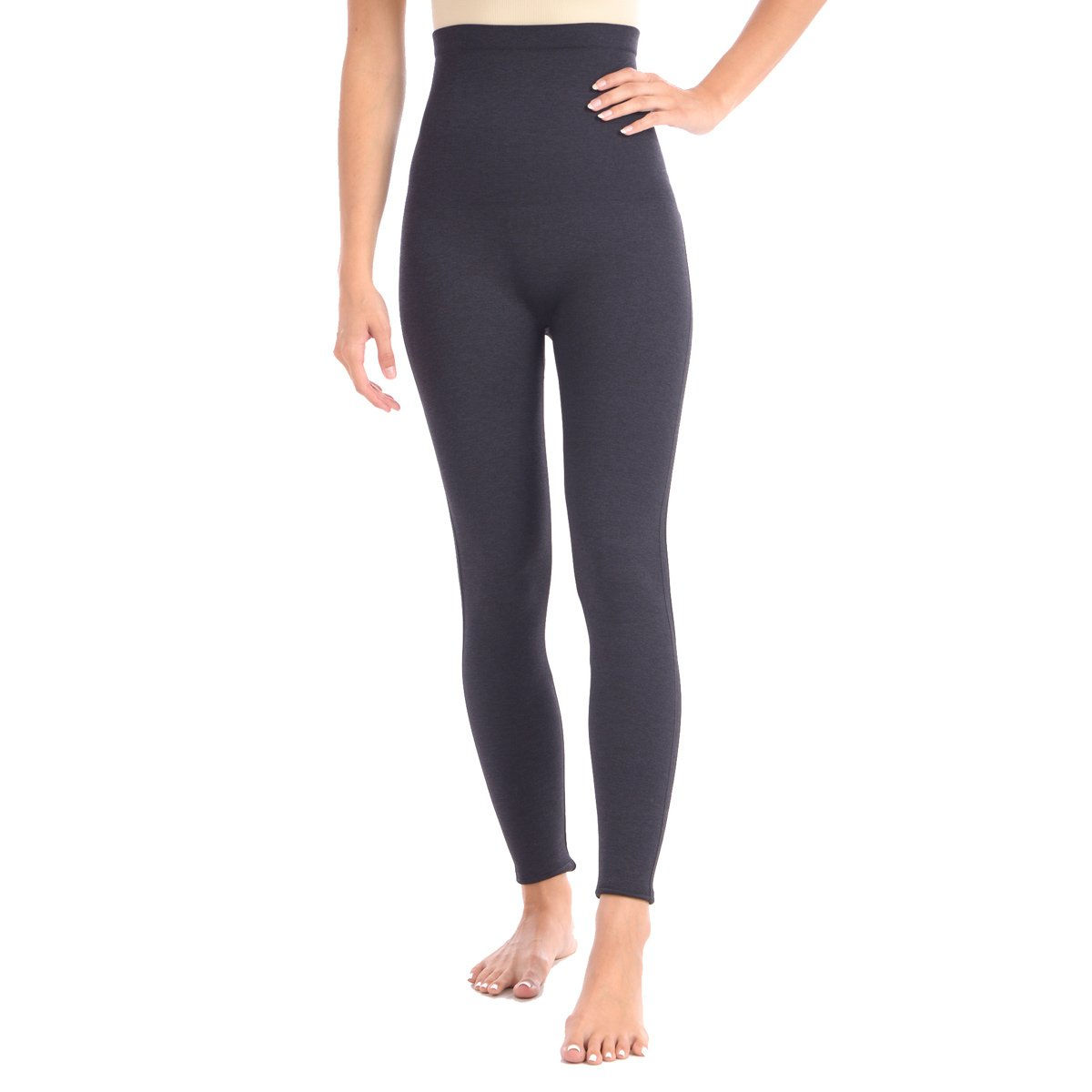 New Full Shaping Legging With Double Layer 5" Waistband - Grey