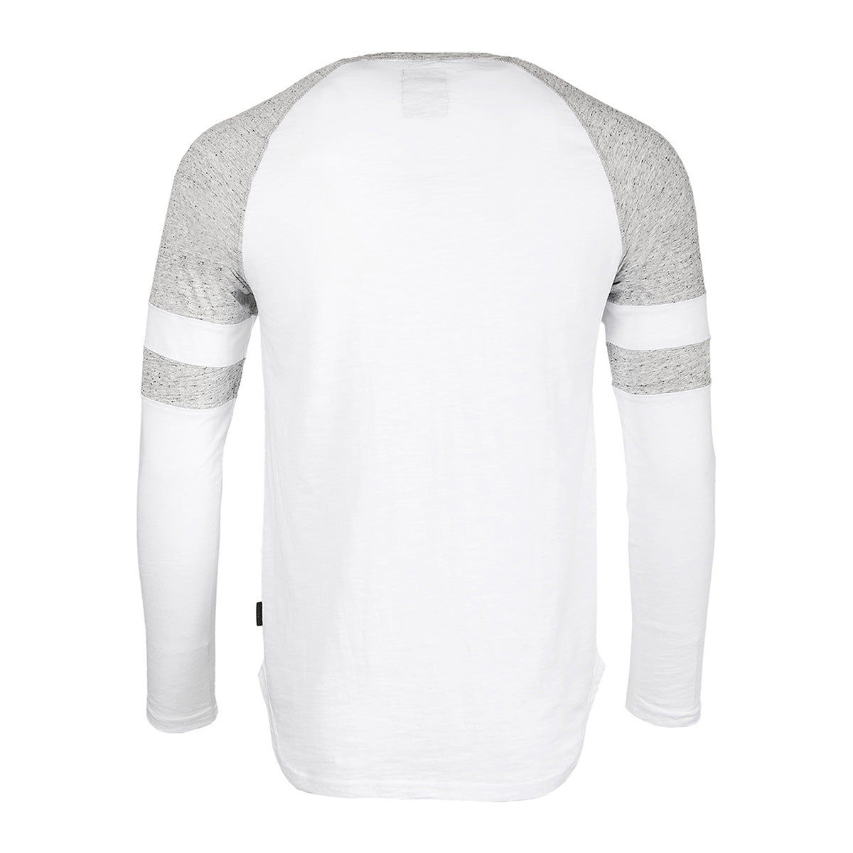 ZIMEGO Men's Long Sleeve Athletic Contrast Stripes Arm Raglan Henley - ZGLS146