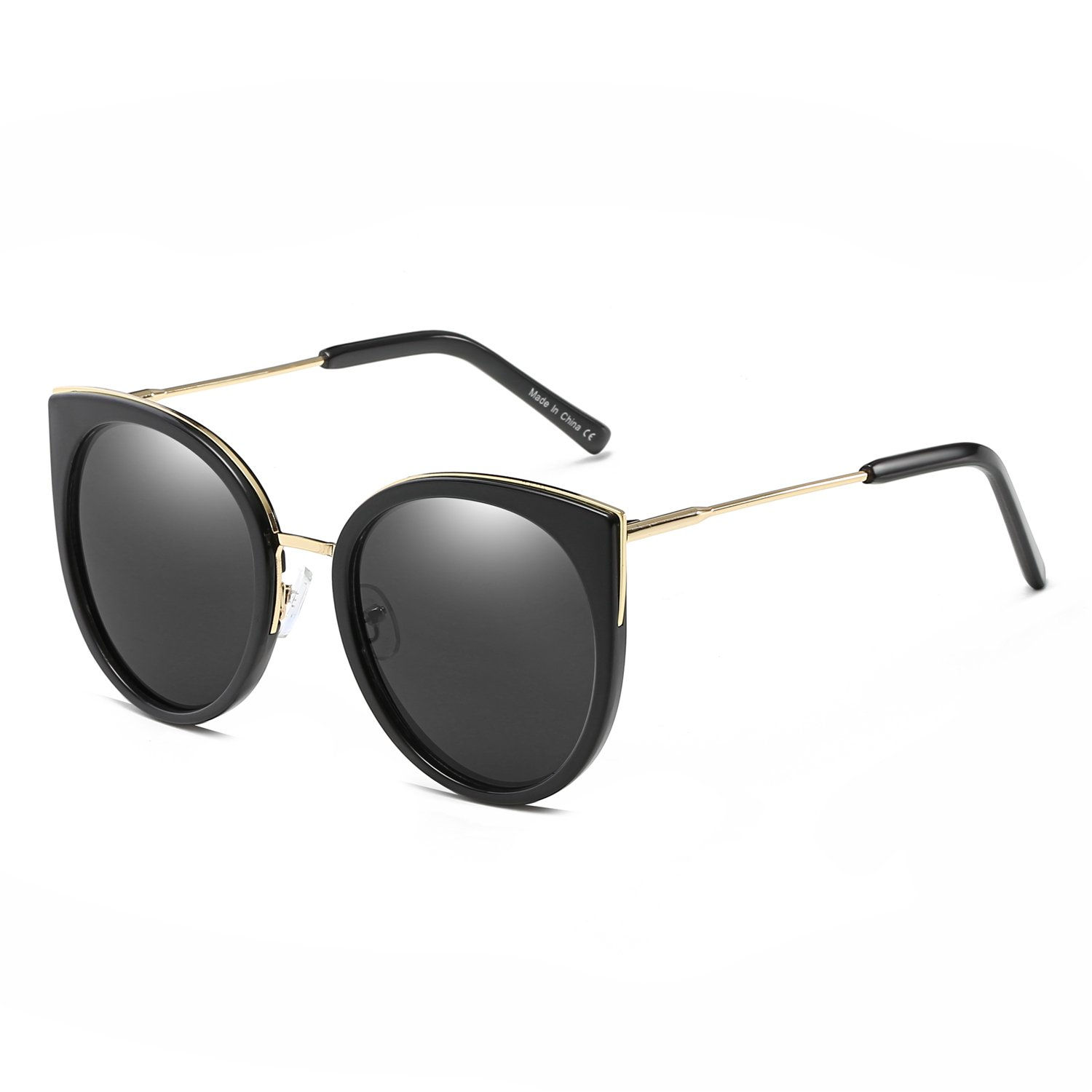 HOLMDEL | CD09 - Women's Iconic Mirrored Lens Cat Eye Sunglasses