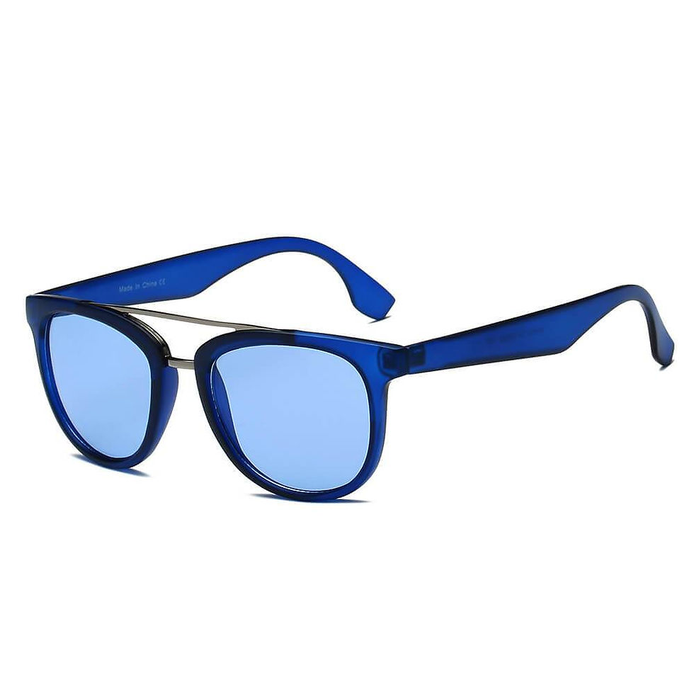 Miniatura: BENTON | S1064 - Classic Round Brow-Bar Fashion Sunglasses