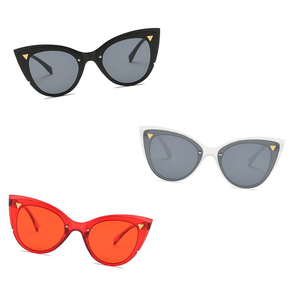 Miniatura: GRENOBLE | S1098 - Women Retro Fashion Round Cat Eye Sunglasses