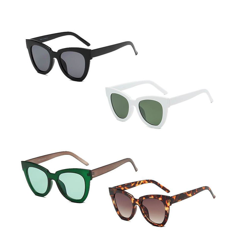 Thumbnail: ESCABANA | S1061 - Women Round Cat Eye Fashion Sunglasses