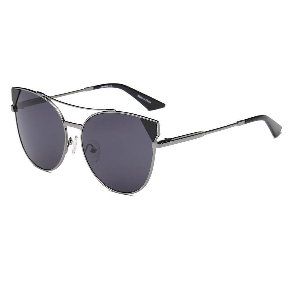 Miniatura: CLARCKSTON | CA02 - Women's Trendy Mirrored Lens Cat Eye Sunglasses