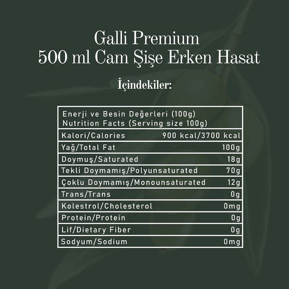 Küçük resim: Soğuk Sıkım Natürel Sızma Zeytinyağı – Erken Hasat 500 ml Cam Şişe