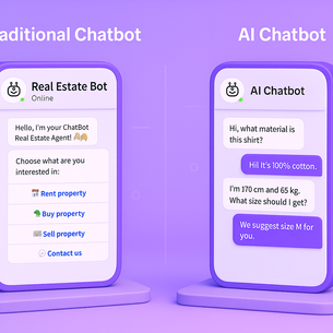 Traditional Chatbot VS AI Chatbot
