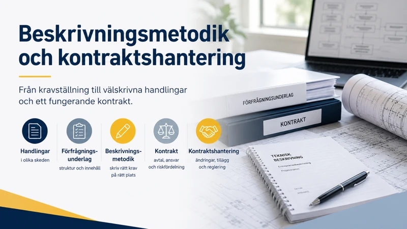 Beskrivningsmetodik och kontraktshantering – utbildning