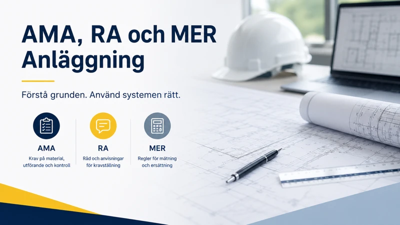 AMA, RA och MER Anläggning – utbildning