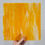 Thumbnail: Clear Orange Opal Wispy Stained Glass Sheet Supply