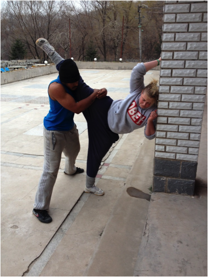 Two-person stretching