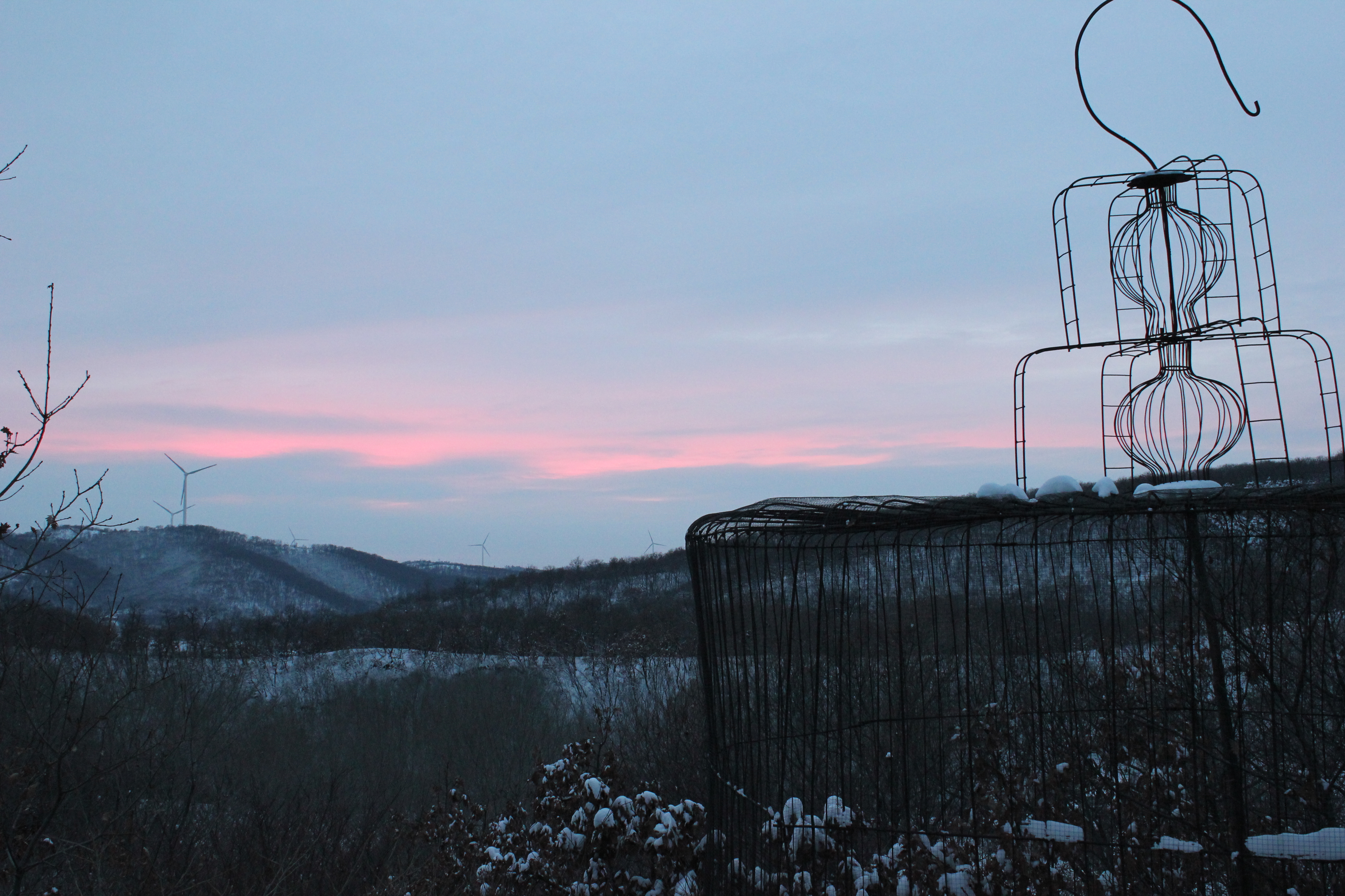 Hills near the school