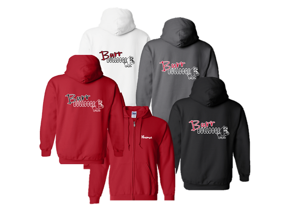 Thumbnail: Zip Up Hooded Sweatshirts - Burr