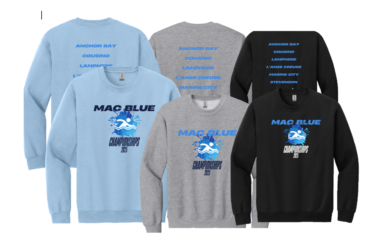 Mac Blue Crewneck Sweatshirts