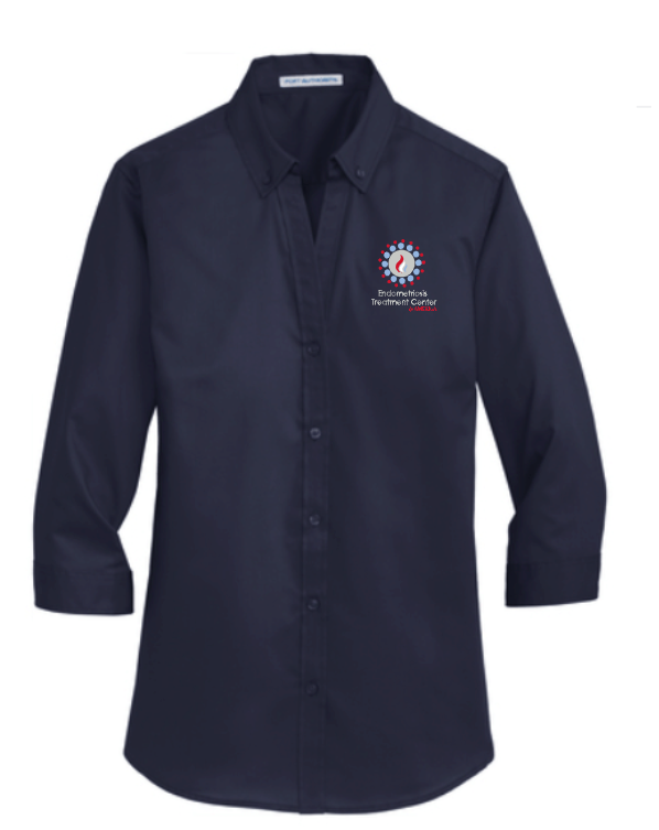 Thumbnail: ETCA - Ladies 3/4-Sleeve SuperPro™ Twill Shirt