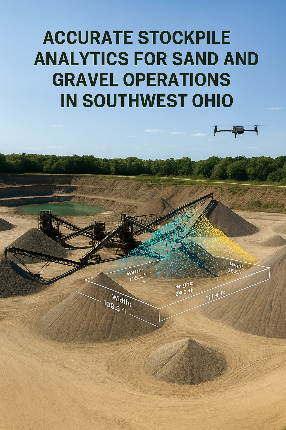 Accurate Stockpile Analytics for Sand and Gravel Operations in Southwest Ohio