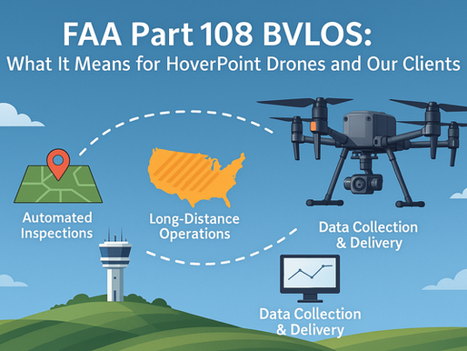FAA Part 108 BVLOS: What It Means for HoverPoint Drones and Our Clients