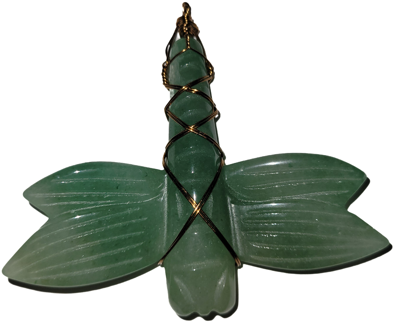 Green Aventurine Dragonfly