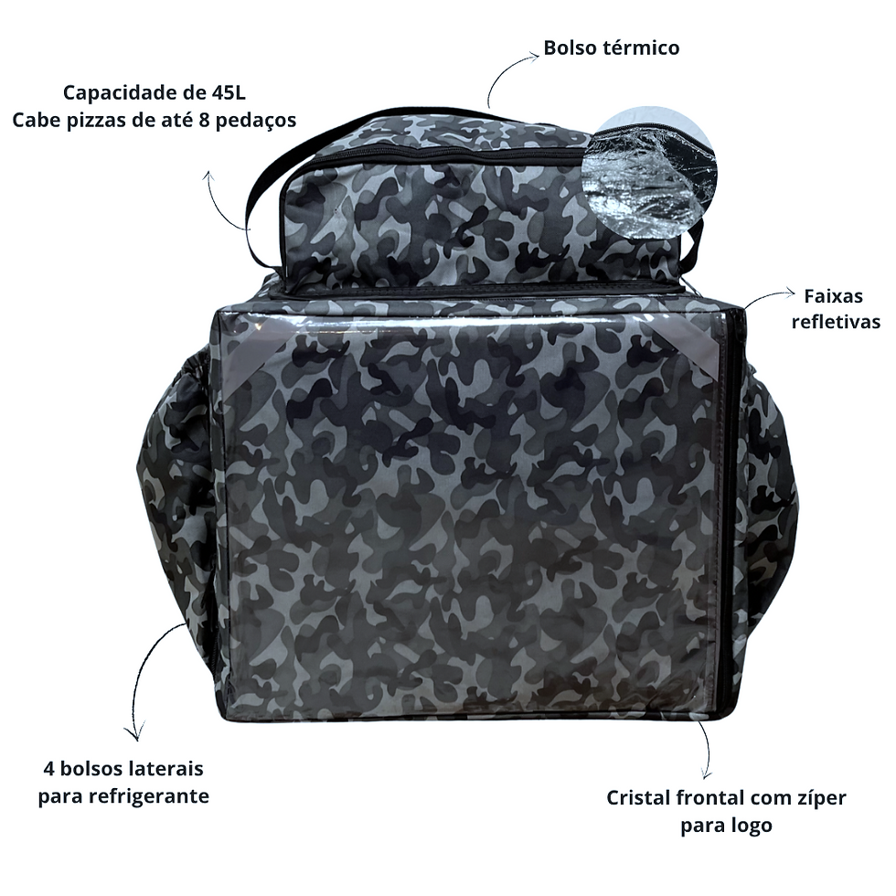 Miniatura: Bag Bolsão Térmico Camuflada - 45L