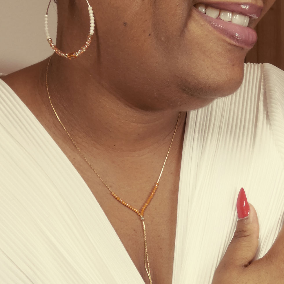 Miniature : Le collier cravate LILA