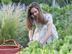 Erin Wade in the Garden
