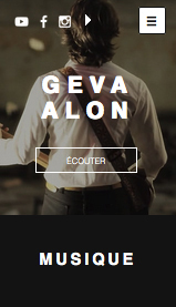 Musique website templates – Auteur Compositeur Folk