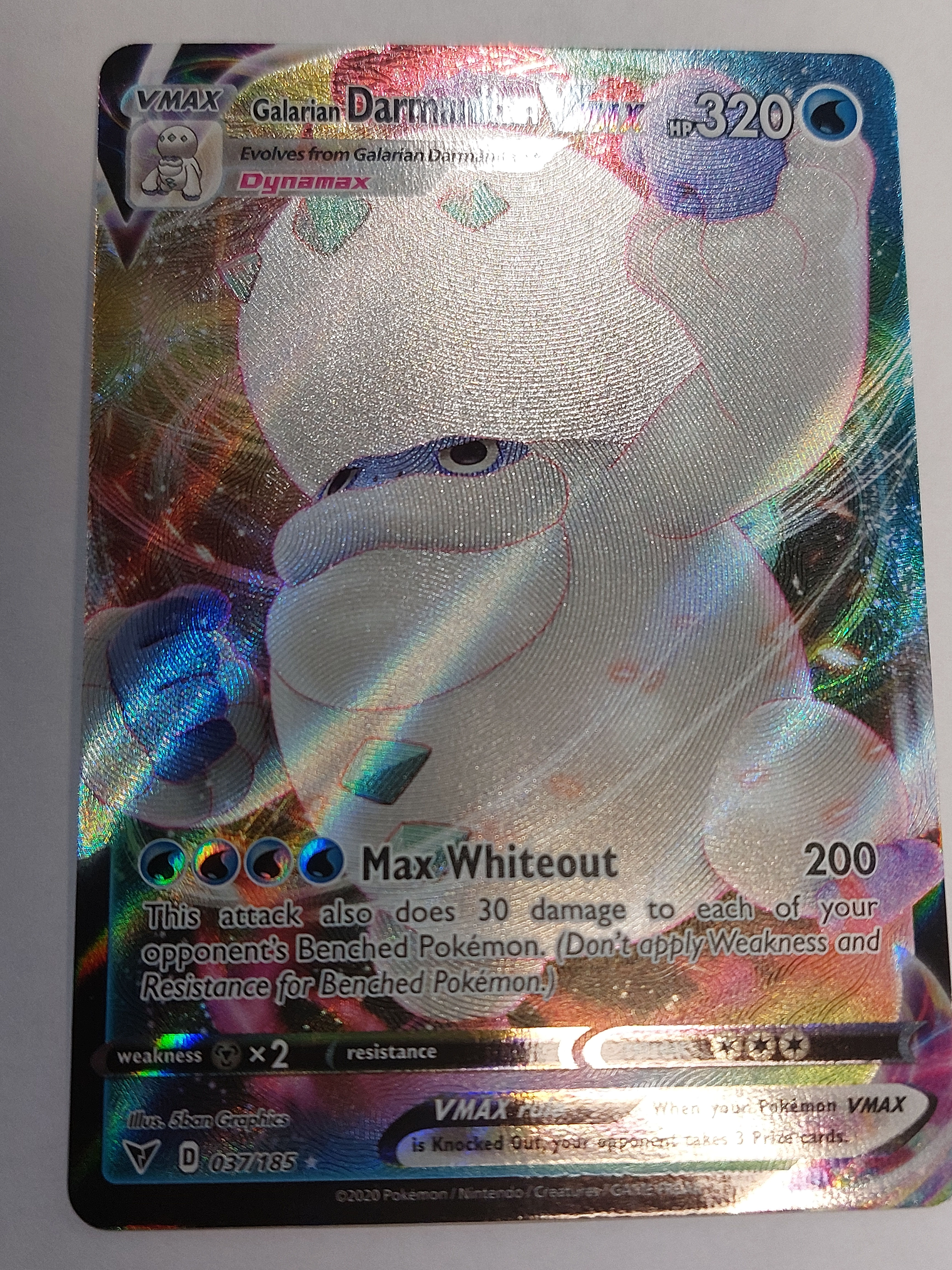 Galarian Darmanitan Vmax 037/185 (Vivid Voltage)