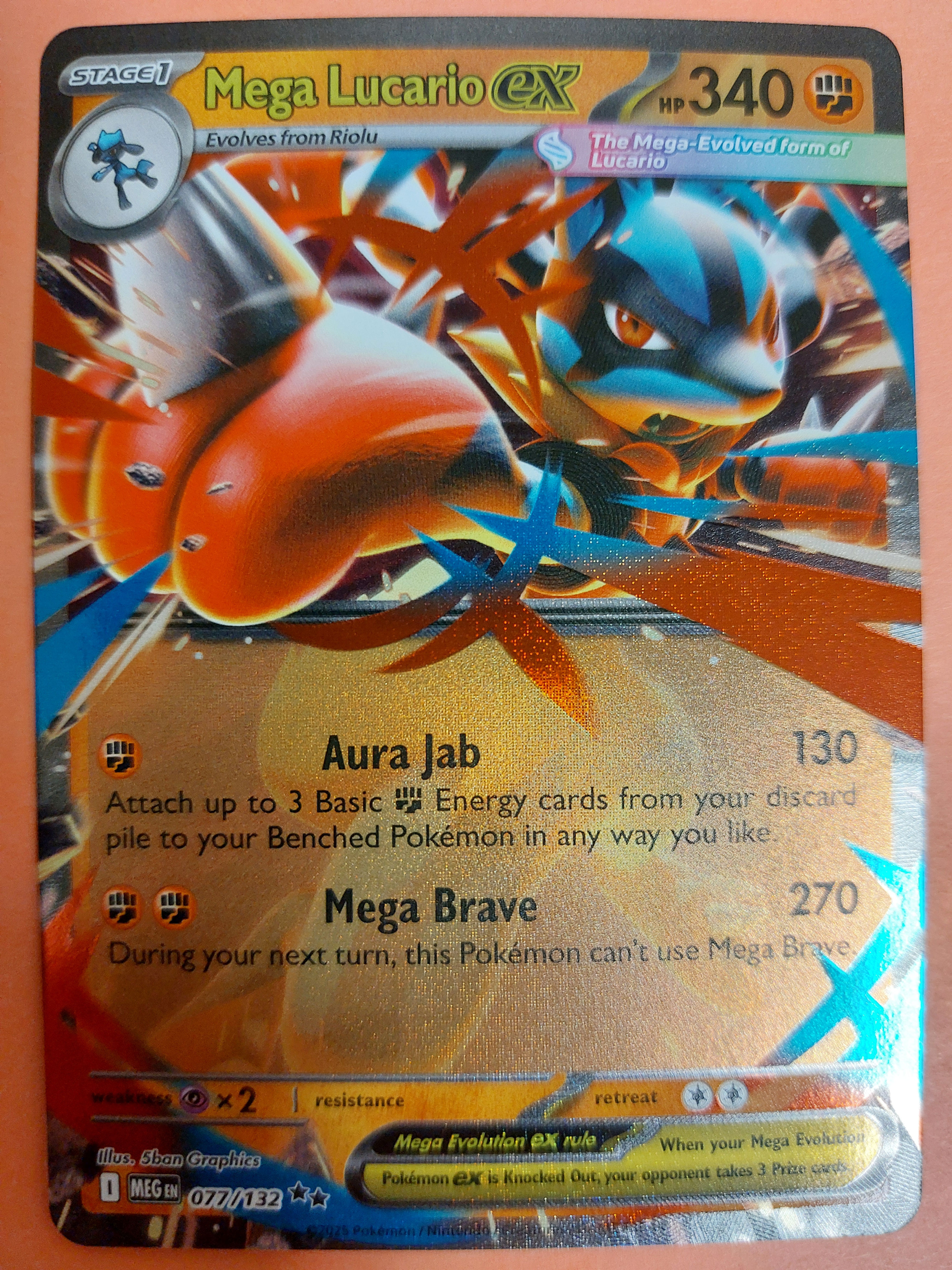 Mega Lucario EX 77/132 (Mega Evolution)