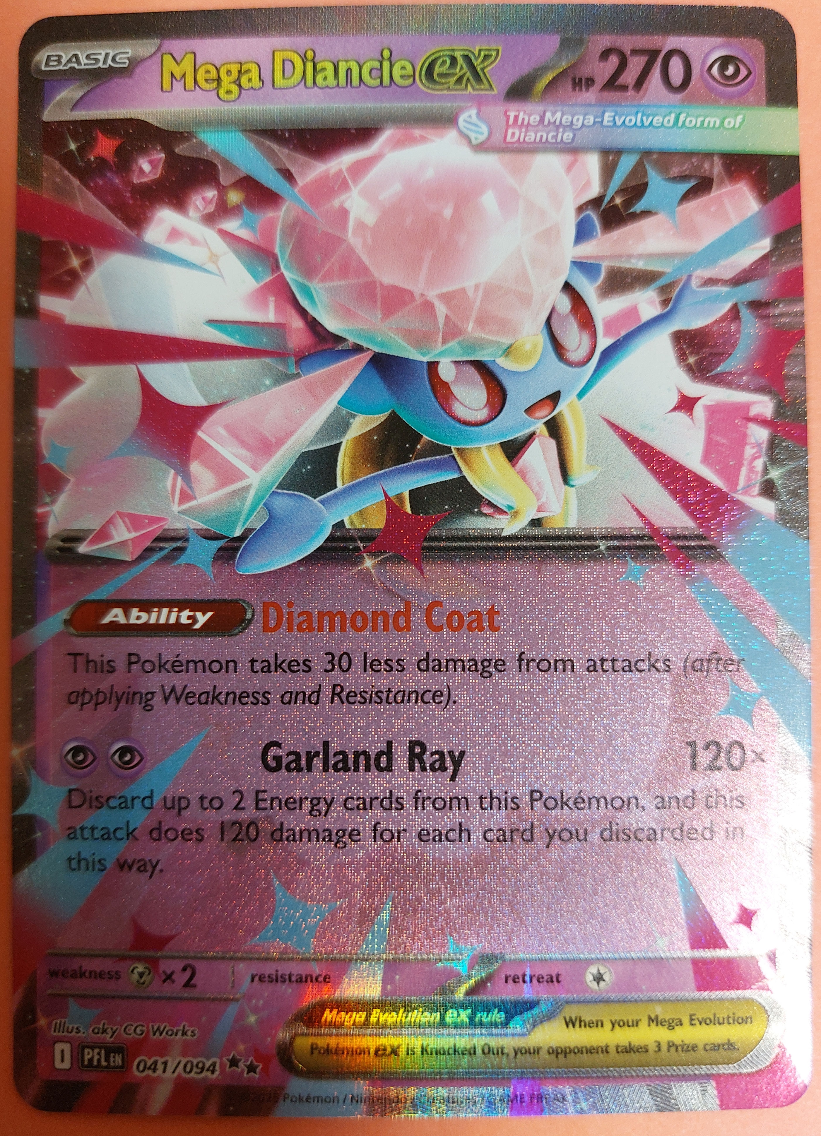 Mega Diancie EX 41/94 (Phantasmal Flames)