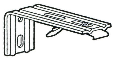 Thumbnail: 401  "L" Bracket with Snap-In Clip