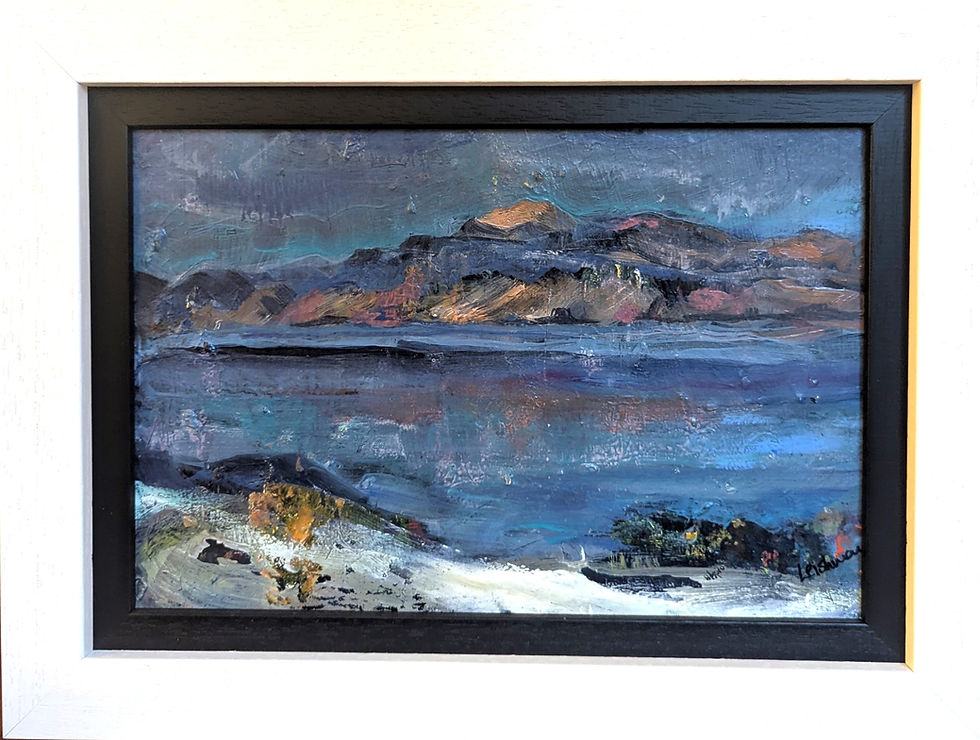 Midwinter, Mull from Iona