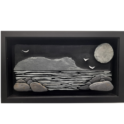Arran from Southend Slate Mosaic Atholl Gallery