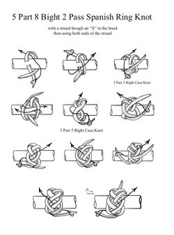 Through X 5 Part 8 Bight 2 pass Spanish Ring Knot _edited