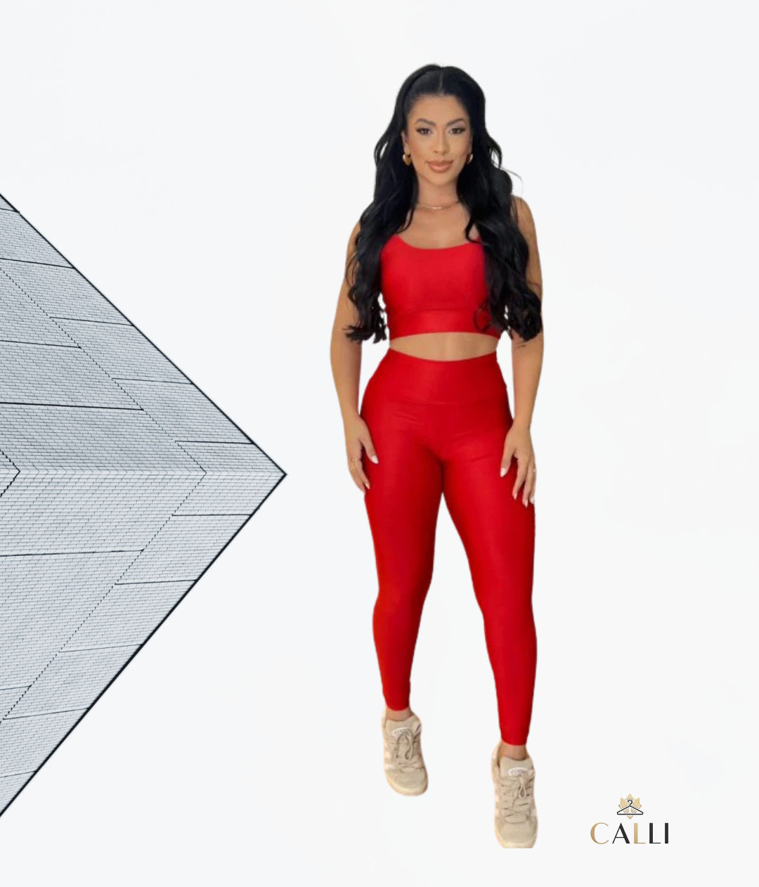 Conjunto Essência Fit — Legging + Top Poliamida Premium