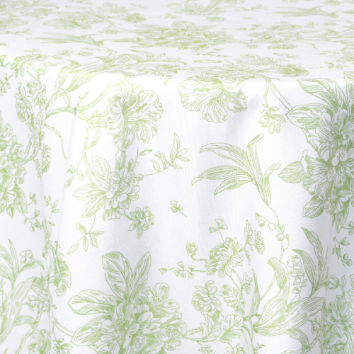 Green Flores Coco Couture Linens