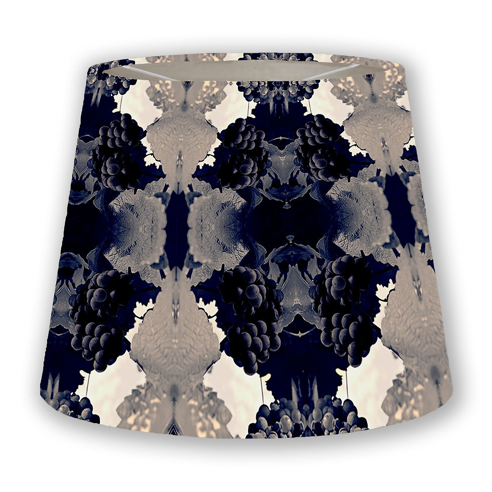 Luscious Grape Damask Cone Lampshade