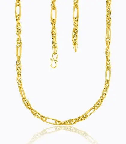 Gold chain necklace with clasp